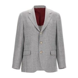 Brunello Cucinelli Single-Breasted Linen Blend Blazer - NWT